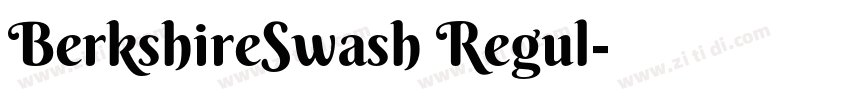 BerkshireSwash Regul字体转换